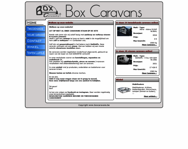 Boxcaravans.be thumbnail