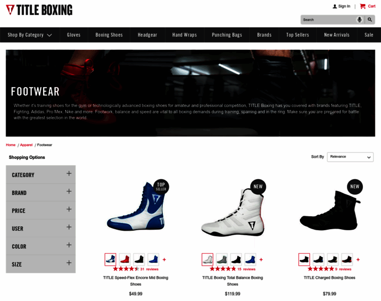 Boxingshoes.com thumbnail