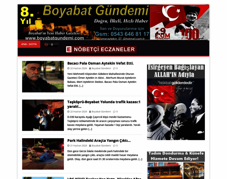 Boyabatgundemi.com thumbnail