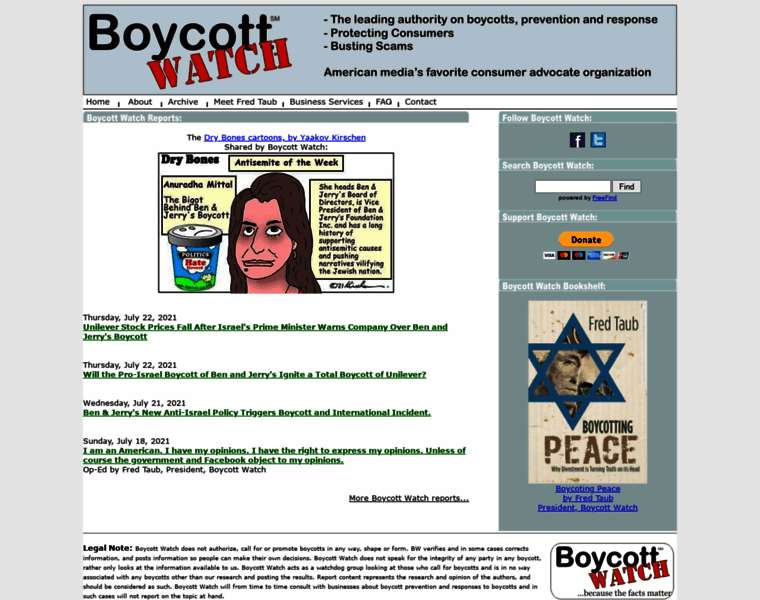 Boycottwatch.org thumbnail