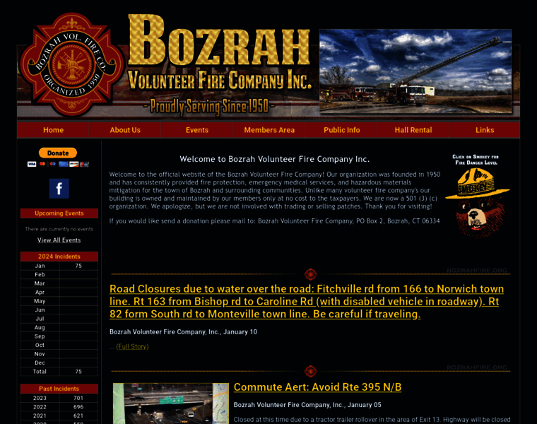 Bozrahfire.org thumbnail