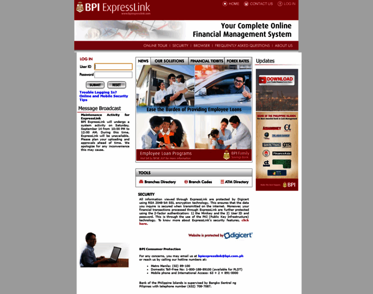 bpiexpresslink.com at WI. BPI ExpressLink
