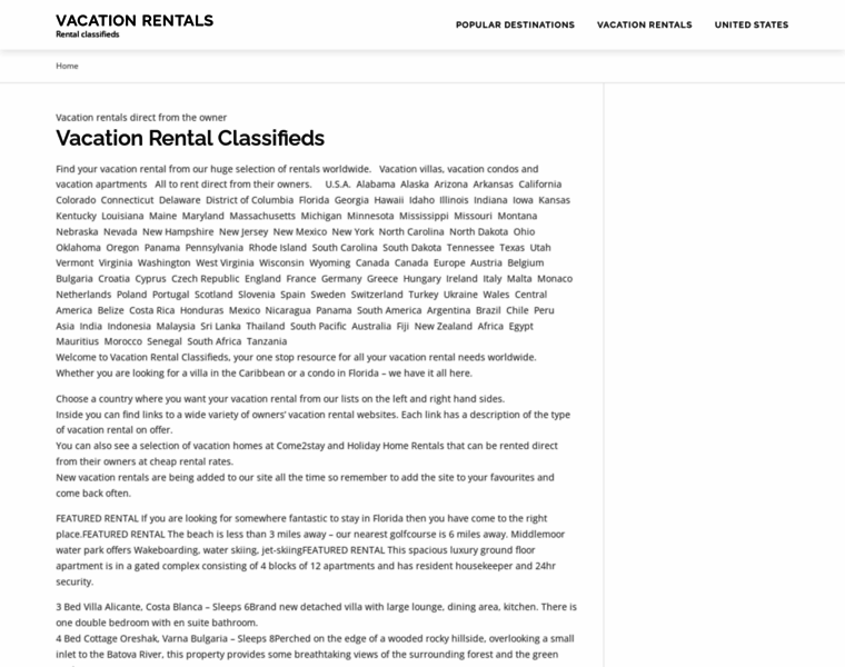 Br.vacation-rental-classifieds.com thumbnail