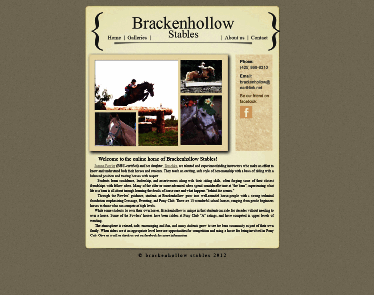 Brackenhollowstables.com thumbnail