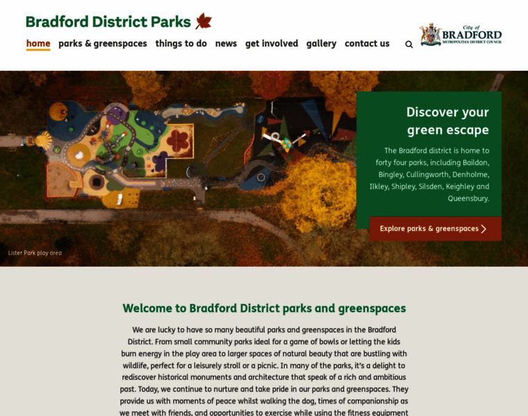Bradforddistrictparks.org thumbnail