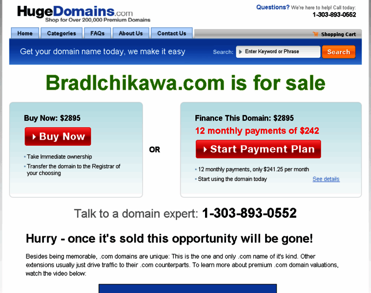Bradichikawa.com thumbnail