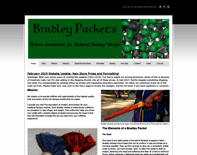 Bradleypackets.com thumbnail