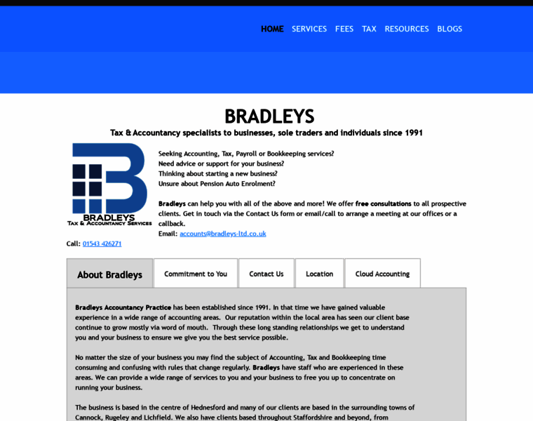 Bradleys-ltd.co.uk thumbnail