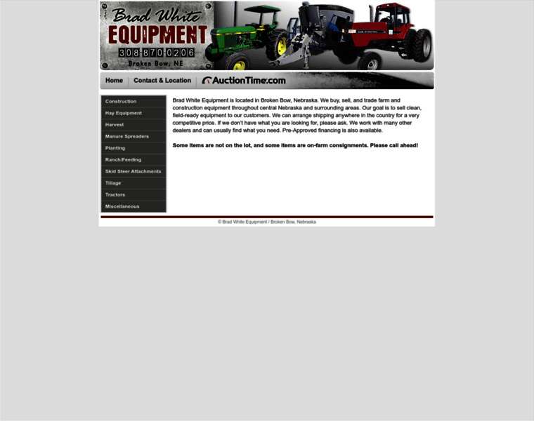 Bradwhiteequipment.com thumbnail