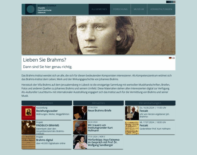 Brahms-institut.de thumbnail