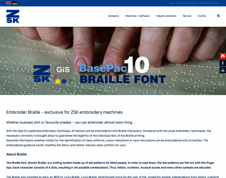 Braille-embroidery.com thumbnail