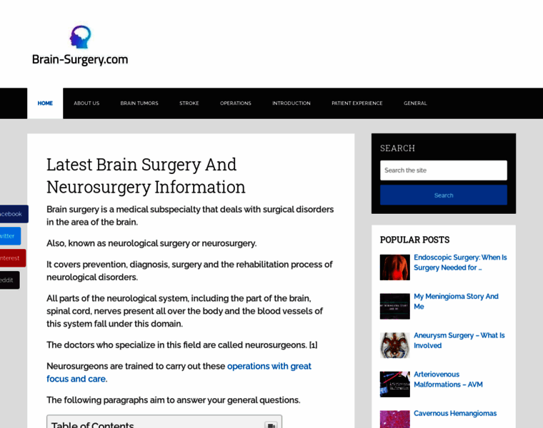 Brain-surgery.com thumbnail