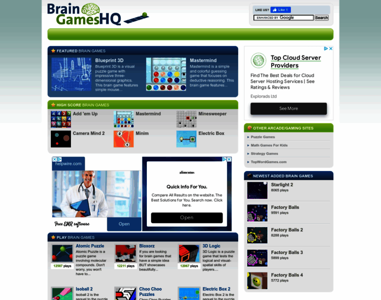 Braingameshq.com thumbnail