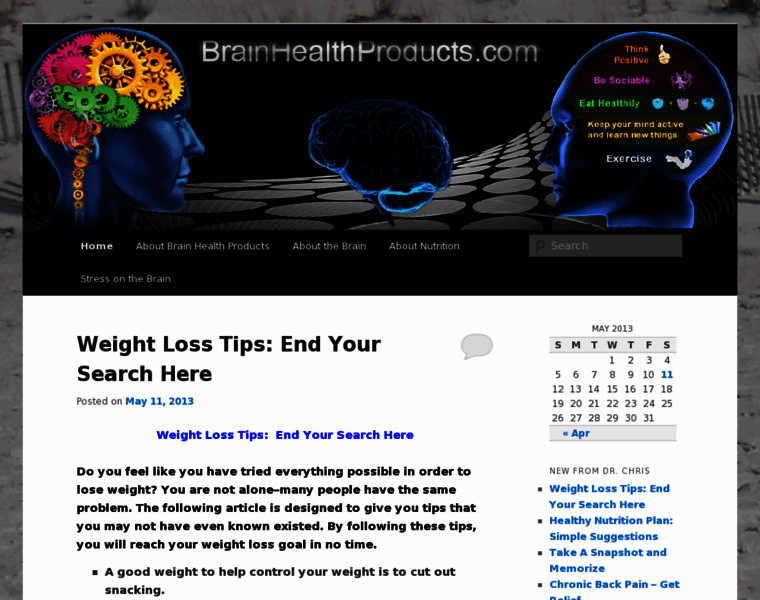 Brainhealthproducts.com thumbnail