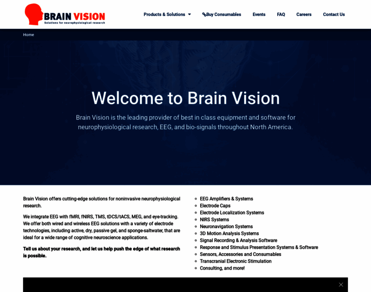 Brainvision.com thumbnail