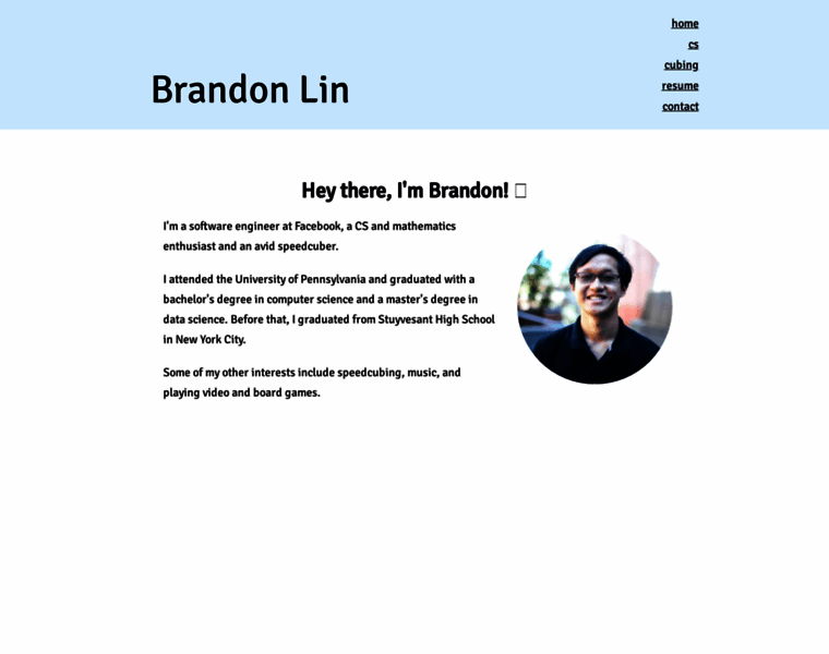 Brandonlin.com thumbnail