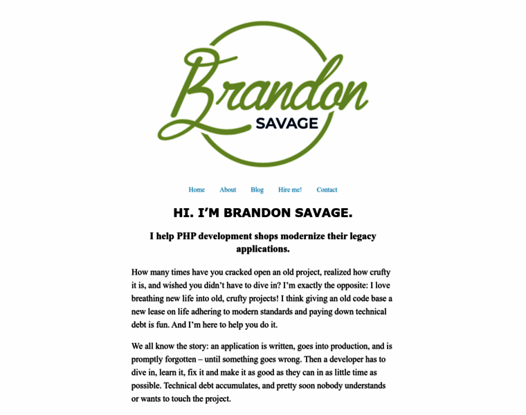 Brandonsavage.net thumbnail