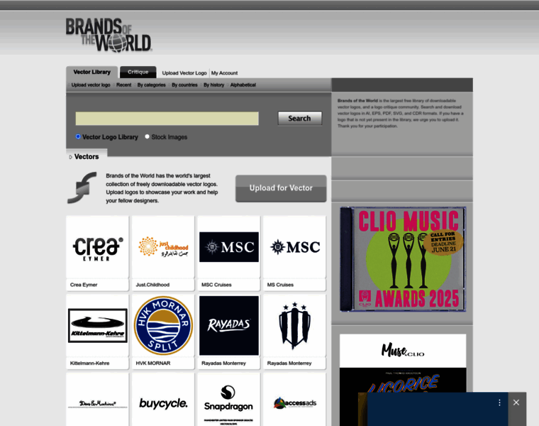 Brandsoftheworld.com thumbnail