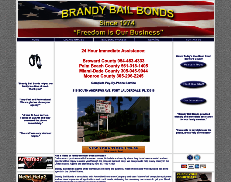 Brandybailbonds.com thumbnail