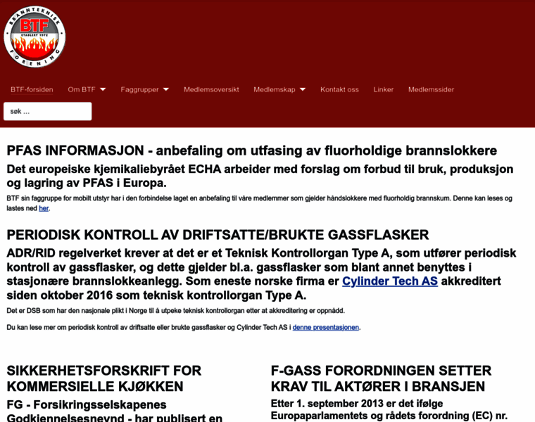 Branntekniskforening.no thumbnail