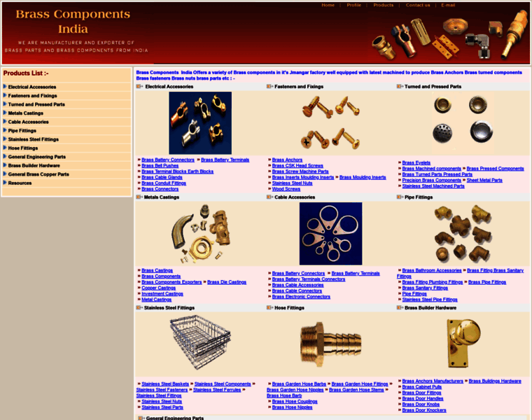 Brass-components-india.com thumbnail