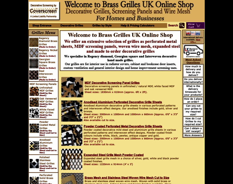 Brass-grilles-shop.co.uk thumbnail