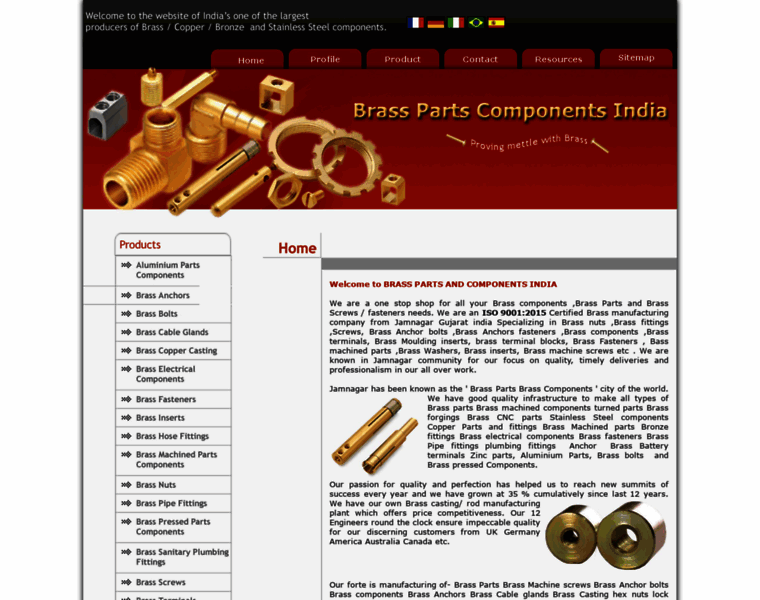 Brass-parts-components.com thumbnail