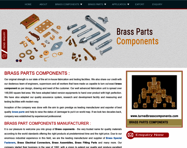 Brasspartscomponents.com thumbnail