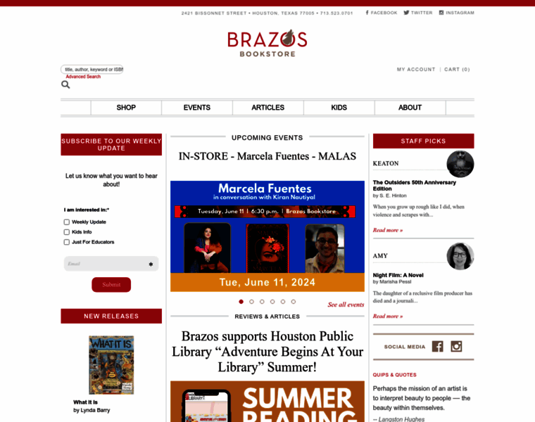 Brazosbookstore.com thumbnail