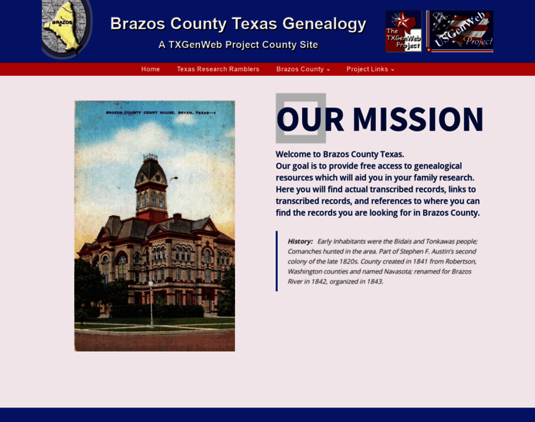 Brazosgenealogy.org thumbnail