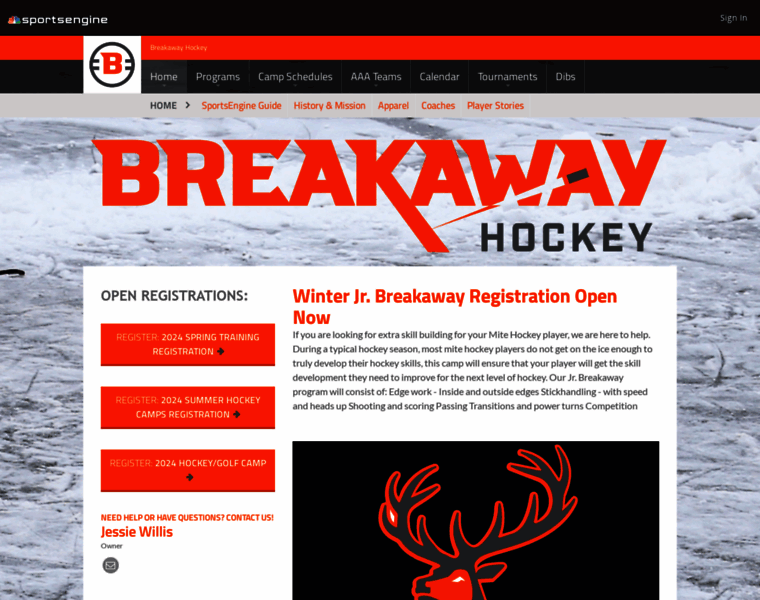 Breakawayhockey.net thumbnail