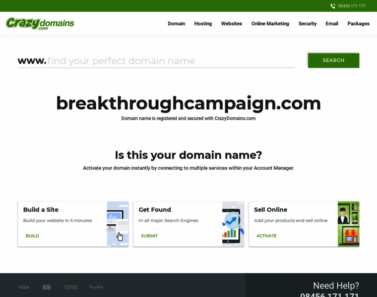 Breakthroughcampaign.com thumbnail
