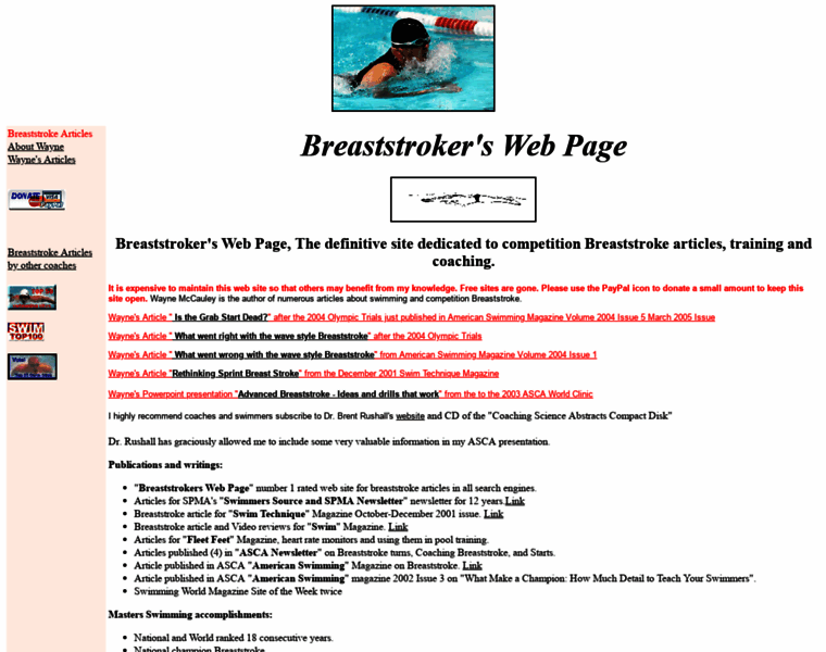 Breaststroke.info thumbnail