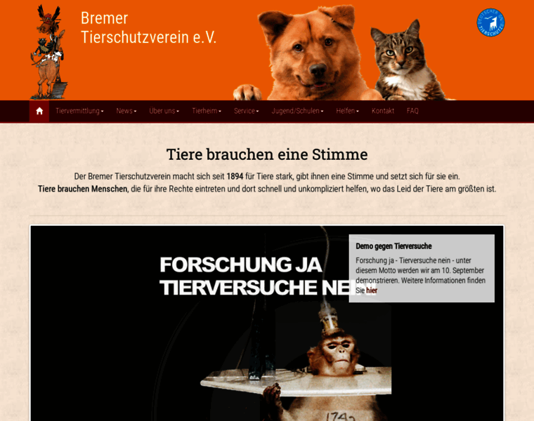 Bremer-tierschutzverein.de thumbnail