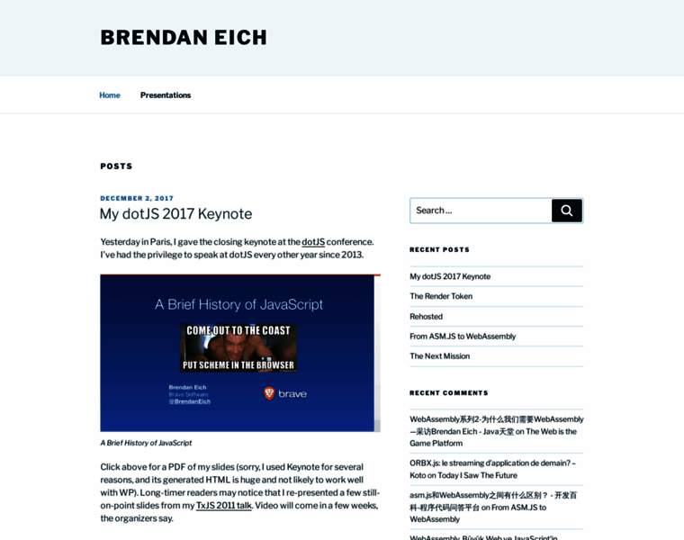 Brendaneich.com thumbnail