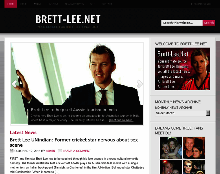 Brett-lee.net thumbnail