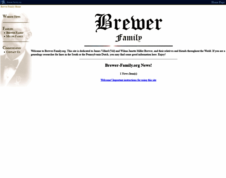 Brewer-family.org thumbnail