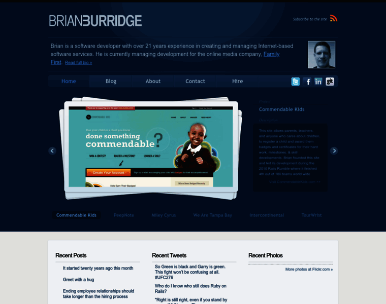 Brianburridge.com thumbnail