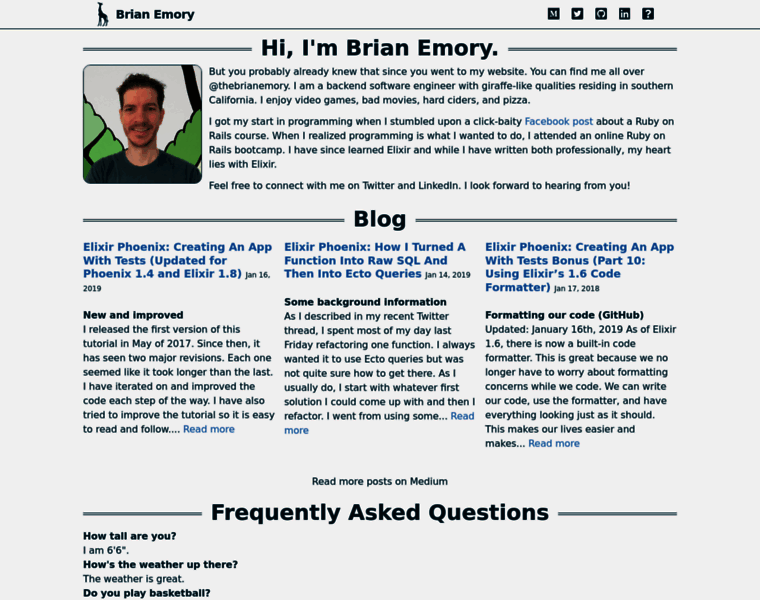 Brianemory.com thumbnail