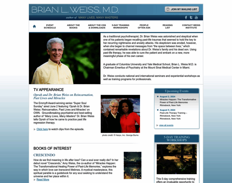 Brianweiss.com thumbnail