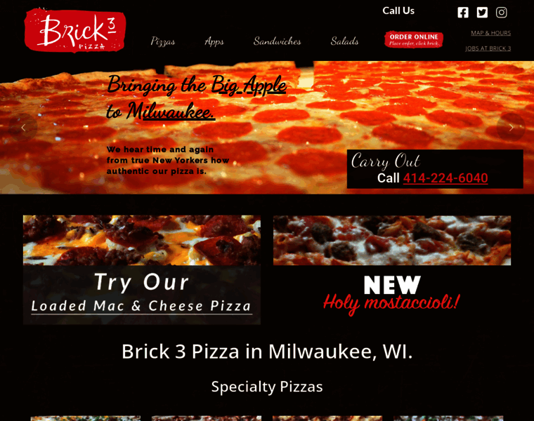 Brick3pizza.com thumbnail