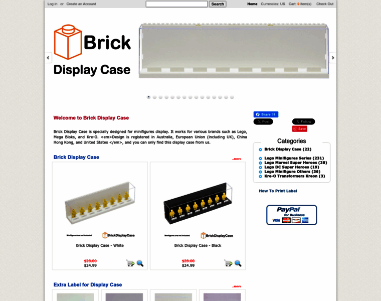 Brickdisplaycase.com thumbnail