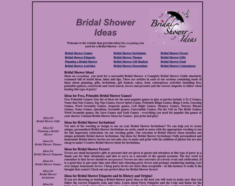 Bridal-shower-ideas.info thumbnail