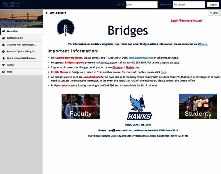 Bridges.rwu.edu thumbnail