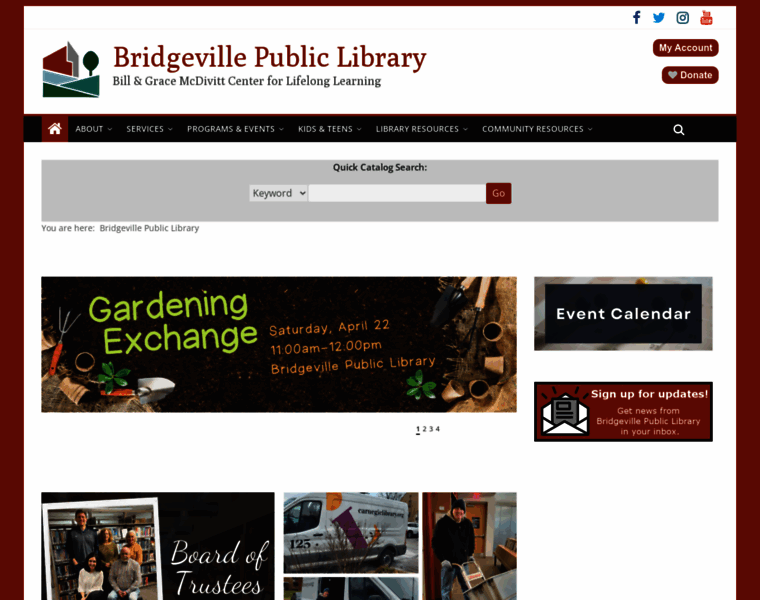 Bridgevillelibrary.org thumbnail