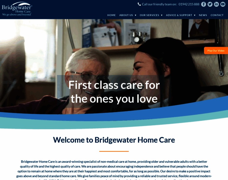 Bridgewaterhomecare.co.uk thumbnail