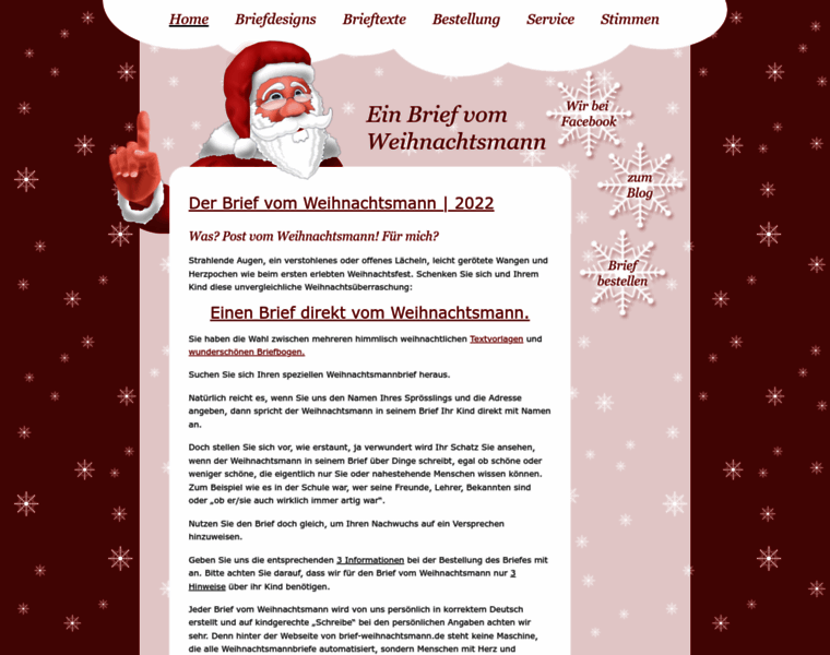 Brief-weihnachtsmann.de thumbnail