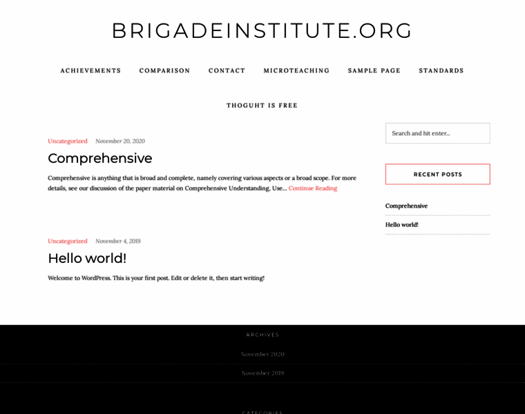 Brigadeinstitute.org thumbnail