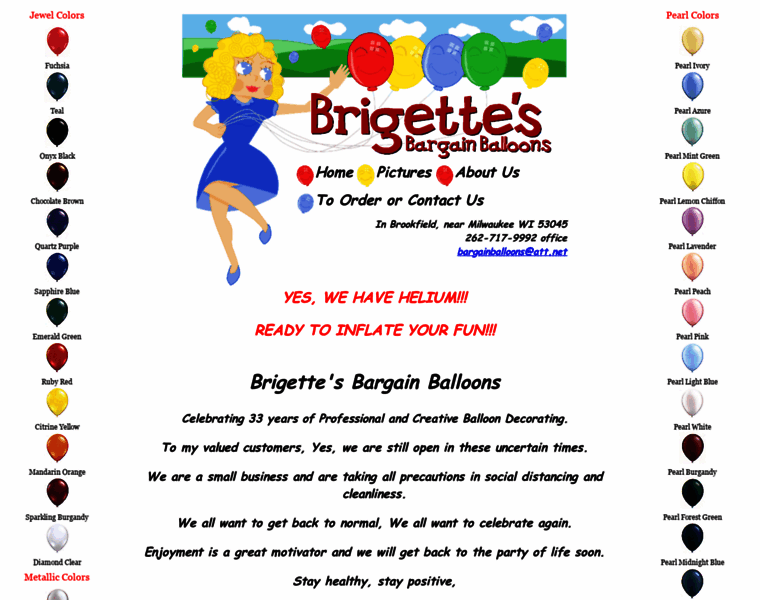 Brigettesballoons.com thumbnail