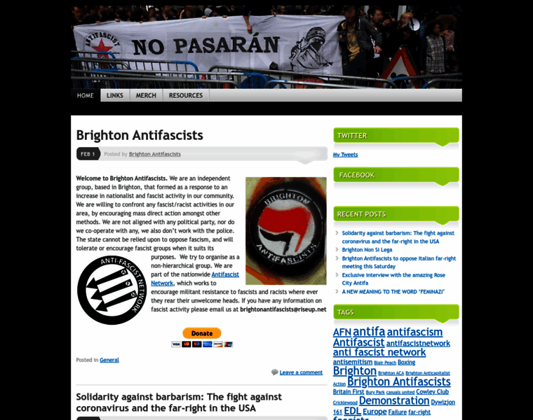 Brightonantifascists.com thumbnail